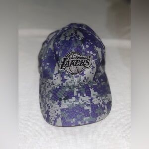 LAKERS Digital Camo Strap Back Hat